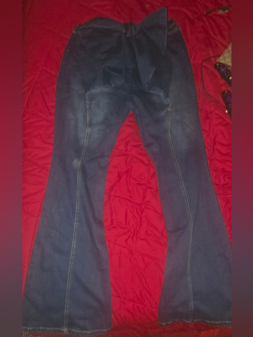 Dark Blue Women's Flared Jeans